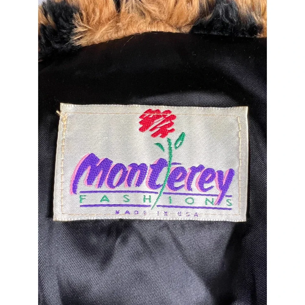 Vintage Monterey Fashions faux fur womens jacket EUC Medium - Picture 3 of 8